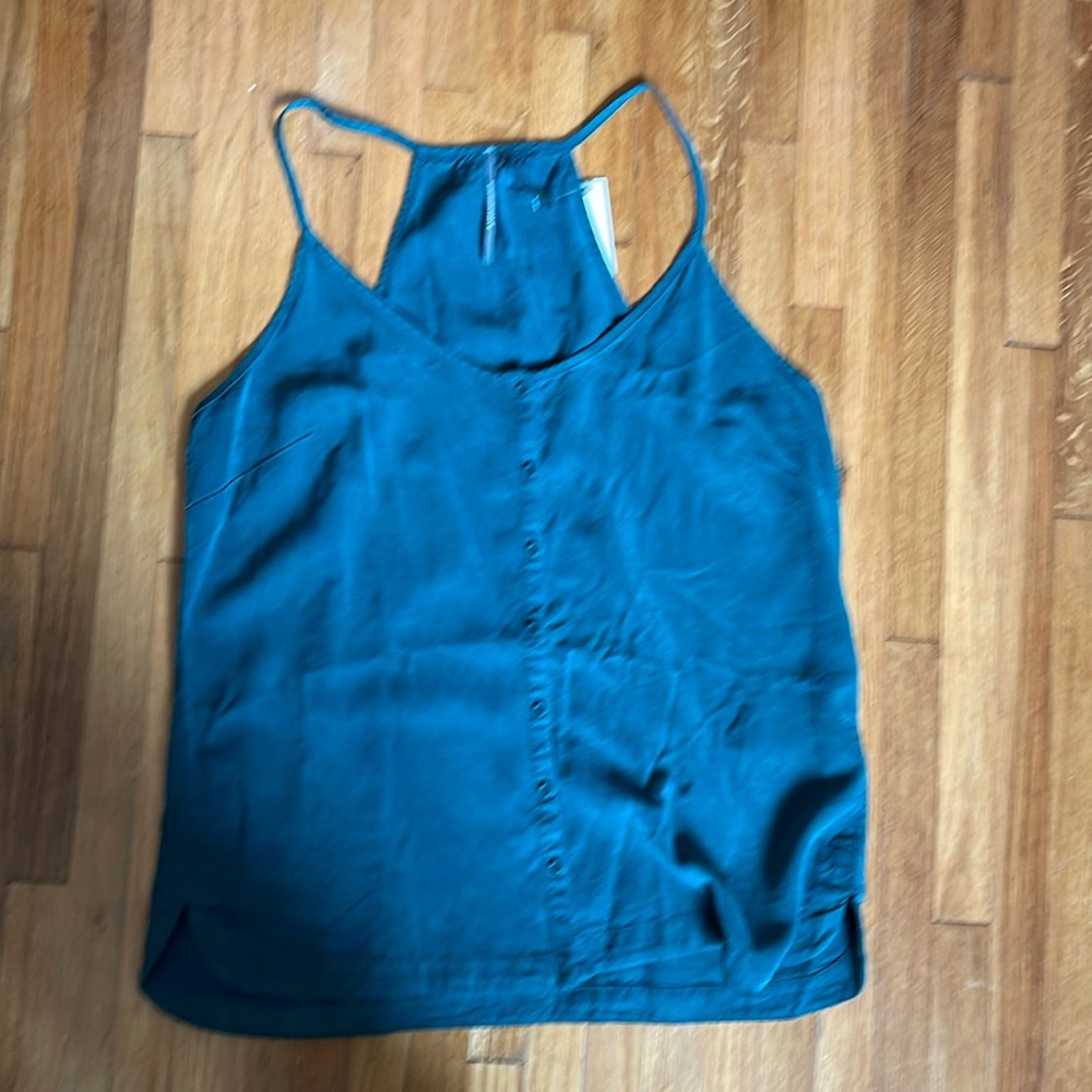 Anthropologie Turquoise Tank Sz S